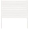 vidaXL Κεφαλάρι Κρεβατιού Λευκό 96 x 4 x 100 εκ. από Μασίφ Ξύλο Πεύκου