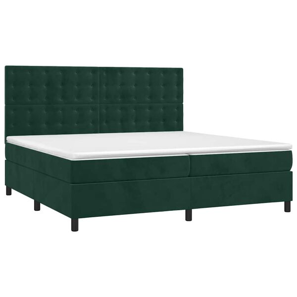 vidaXL &Kappa;&rho;&epsilon;&beta;ά&tau;&iota; Boxspring &mu;&epsilon; &Sigma;&tau;&rho;ώ&mu;&alpha; &Sigma;&kappa;&omicron;ύ&rho;&omicron; &Pi;&rho;ά&sigma;&iota;&nu;&omicron; 200x200&epsilon;&kappa;. &Beta;&epsilon;&lambda;&omicron;ύ&delta;&iota;&nu;&omicron;