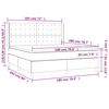 vidaXL &Kappa;&rho;&epsilon;&beta;ά&tau;&iota; Boxspring &mu;&epsilon; &Sigma;&tau;&rho;ώ&mu;&alpha; &Alpha;&nu;&omicron;&iota;&chi;&tau;ό &Gamma;&kappa;&rho;&iota; 180x200 &epsilon;&kappa;. &Beta;&epsilon;&lambda;&omicron;ύ&delta;&iota;&nu;&omicron;