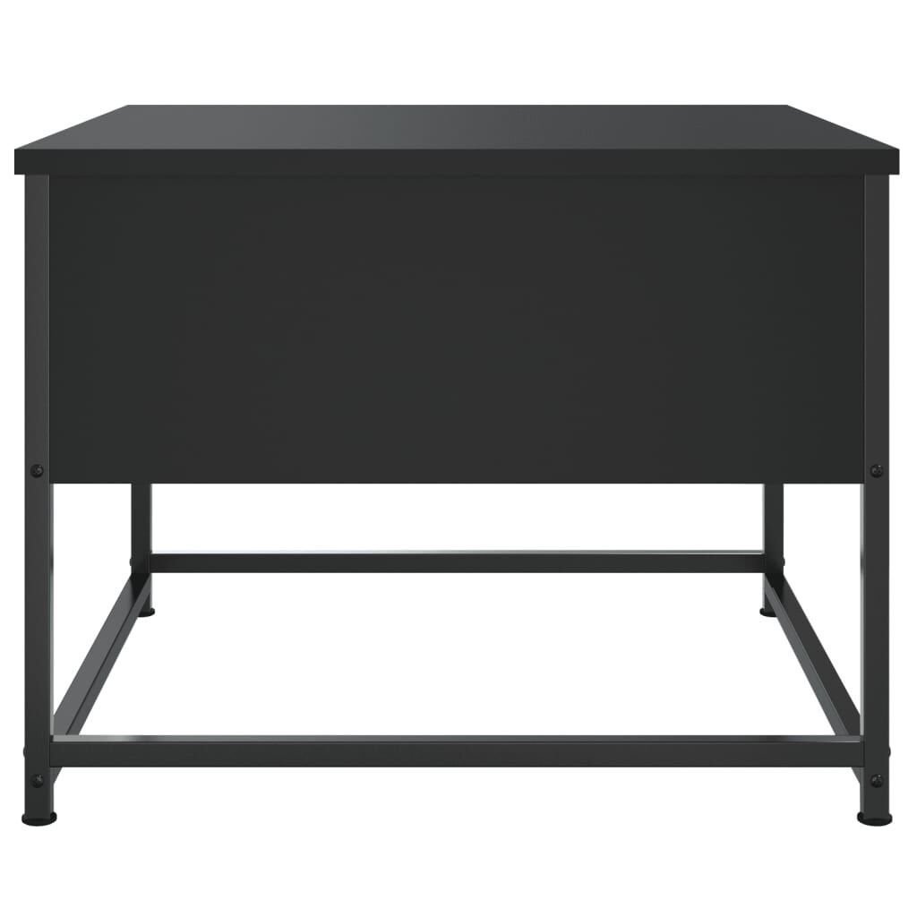 vidaXL Τραπεζάκι Σαλονιού Μαύρο 51 x 51 x 40 εκ. Επεξεργασμένο Ξύλο