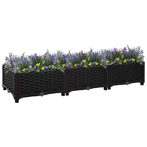vidaXL Ζαρντινιέρα 120 x 40 x 23 εκ. από Πολυπροπυλένιο