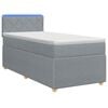 vidaXL &Kappa;&rho;&epsilon;&beta;ά&tau;&iota; Box Spring &mu;&epsilon; &Sigma;&tau;&rho;ώ&mu;&alpha; &kappa;&alpha;&iota; LED &Alpha;&nu;&omicron;&iota;&chi;&tau;ό &gamma;&kappa;&rho;&iota; 90 x 190 cm