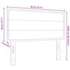 vidaXL LED κεφαλάρι με φώτα λωρίδας LED Επιτοίχιο Taupe 80 cm ύφασμα