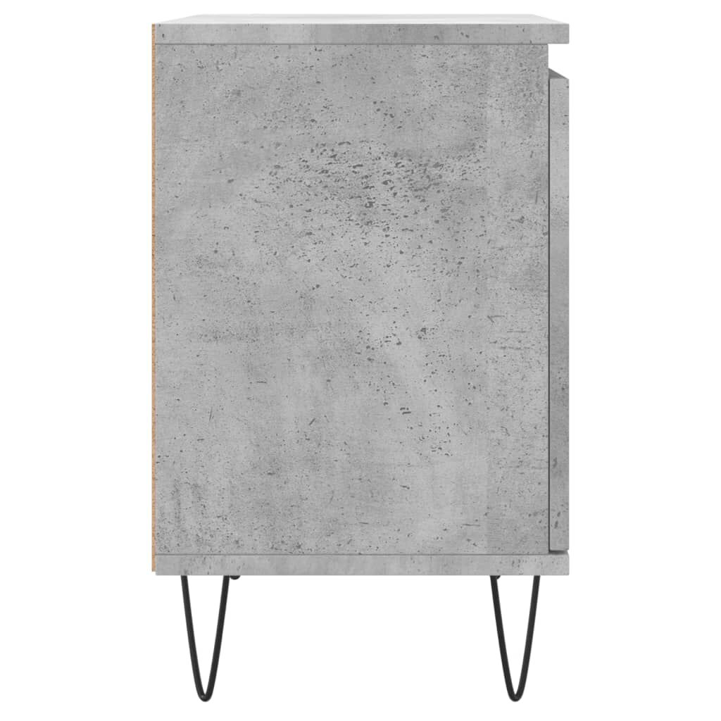 vidaXL Κομοδίνα 2 τεμ. Γκρι Σκυρ. 40x30x50 εκ. από Επεξεργασμένο Ξύλο
