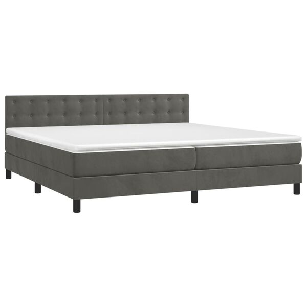 vidaXL &Kappa;&rho;&epsilon;&beta;ά&tau;&iota; Boxspring &mu;&epsilon; &Sigma;&tau;&rho;ώ&mu;&alpha; &Sigma;&kappa;&omicron;ύ&rho;&omicron; &Gamma;&kappa;&rho;&iota; 200x200 &epsilon;&kappa;. &Beta;&epsilon;&lambda;&omicron;ύ&delta;&iota;&nu;&omicron;