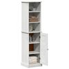 vidaXL Σετ Επίπλων Μπάνιου VIGO Καφέ και Λευκό 37 x 34 x 150 εκ