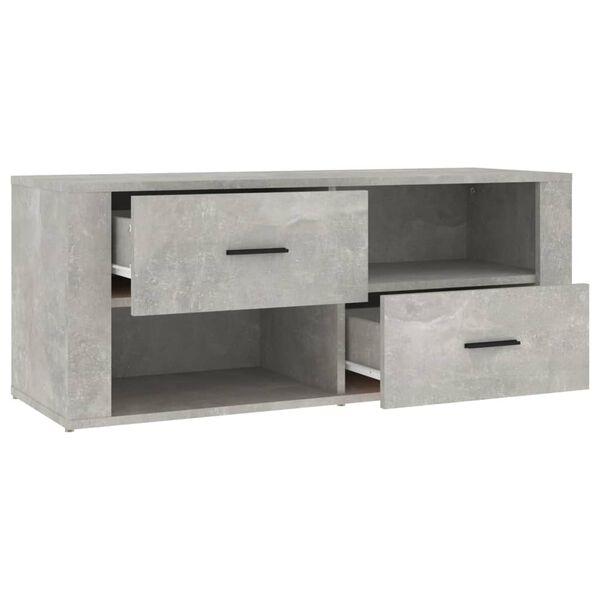 vidaXL Έπιπλο Τηλεόρασης Γκρι Σκυρ. 100x35x40 εκ. Επεξ. Ξύλο