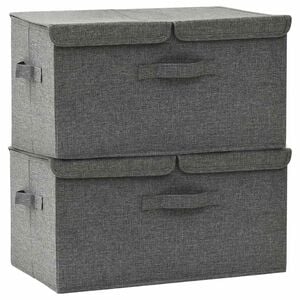 vidaXL &Kappa;&omicron;&upsilon;&tau;&iota;ά &Alpha;&pi;&omicron;&theta;ή&kappa;&epsilon;&upsilon;&sigma;&eta;&sigmaf; 2 &tau;&epsilon;&mu;. &Alpha;&nu;&theta;&rho;&alpha;&kappa;ί 50 x 30 x 25 &epsilon;&kappa;. &Upsilon;&phi;&alpha;&sigma;&mu;ά&tau;&iota;&nu;&alpha;