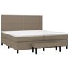 vidaXL &Kappa;&rho;&epsilon;&beta;ά&tau;&iota; Boxspring &mu;&epsilon; &Sigma;&tau;&rho;ώ&mu;&alpha; Taupe 200x200 &epsilon;&kappa;. &Upsilon;&phi;&alpha;&sigma;&mu;ά&tau;&iota;&nu;&omicron;