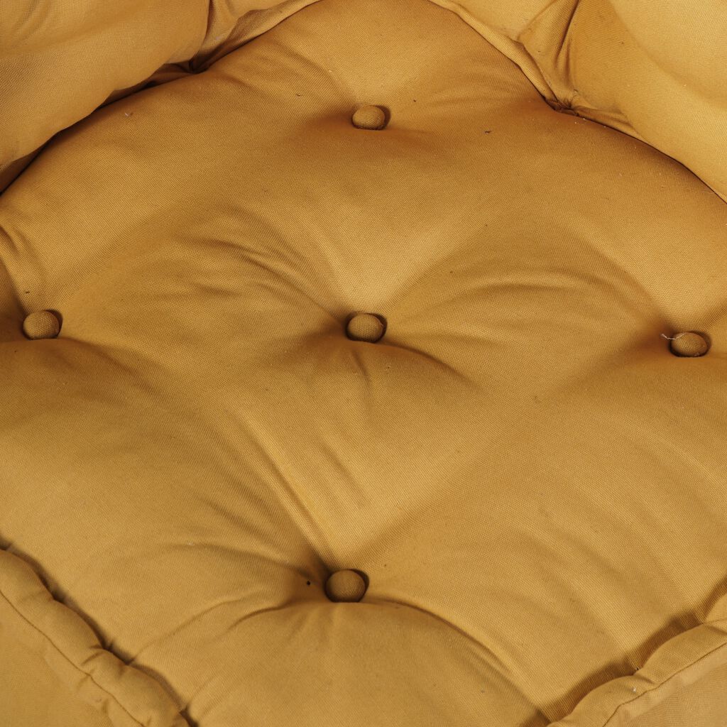 vidaXL Modular Pouffes 4 κομμάτια Κίτρινο Υφασμάτινο