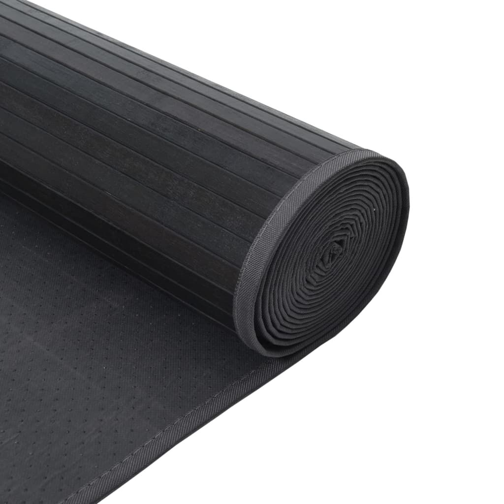 vidaXL Χαλί Ορθογώνιο Γκρι 100 x 500 εκ. Μπαμπού