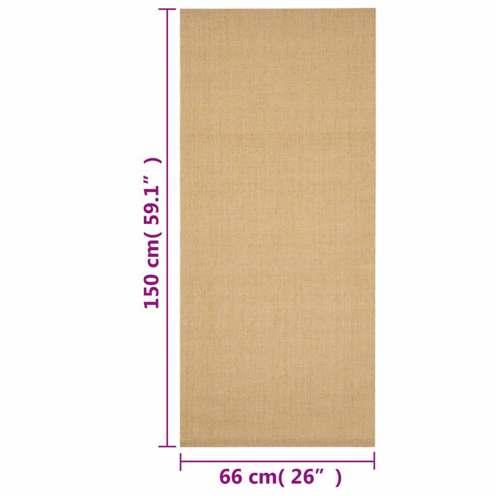 vidaXL Χαλί 66 x 150 εκ. από Φυσικό Σιζάλ