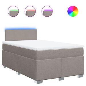 vidaXL &Kappa;&rho;&epsilon;&beta;ά&tau;&iota; Boxspring &mu;&epsilon; &Sigma;&tau;&rho;ώ&mu;&alpha; Taupe 120x190 &epsilon;&kappa;. &Upsilon;&phi;&alpha;&sigma;&mu;ά&tau;&iota;&nu;&omicron;