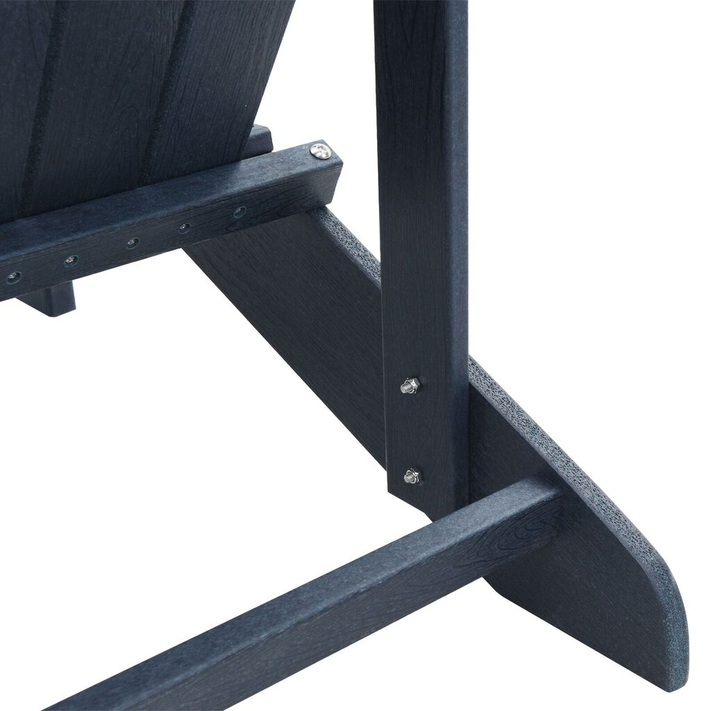 vidaXL Καρέκλα Adirondack Ναυτικό Μπλε 74x82x91 εκ. HDPE