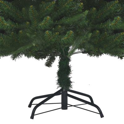 vidaXL Χριστουγεν Δέντρο Τεχνητό Προφωτισμένο Πράσινο 240 εκ PVC&PE