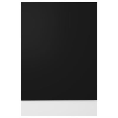 vidaXL Πρόσοψη Πλυντηρίου Πιάτων Μαύρη 45 x 3 x 67 εκ. από Μοριοσανίδα