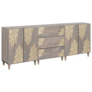 vidaXL &Sigma;&epsilon;&tau; &Nu;&tau;&omicron;&upsilon;&lambda;&alpha;&pi;&iota;ώ&nu; &Mu;&pi;ά&nu;&iota;&omicron;&upsilon; 3 &tau;&mu;&chi;. 180 x 33 x 75 &epsilon;&kappa;. &Gamma;&kappa;&rho;&iota; &kappa;&alpha;&iota; &Chi;&rho;&upsilon;&sigma;ό