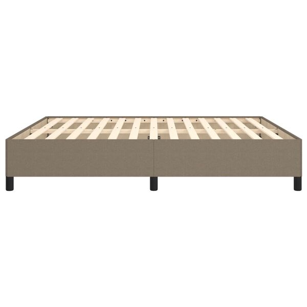 vidaXL Σκελετός Κρεβατιού Χωρίς Στρώμα Taupe 160x200 εκ. Υφασμάτινο