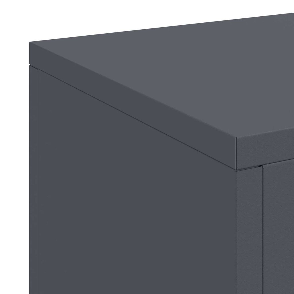 vidaXL Στήριξη φυτών 3 pcs Ανθρακί 24 x 24 x 75 εκ. Ατσάλι