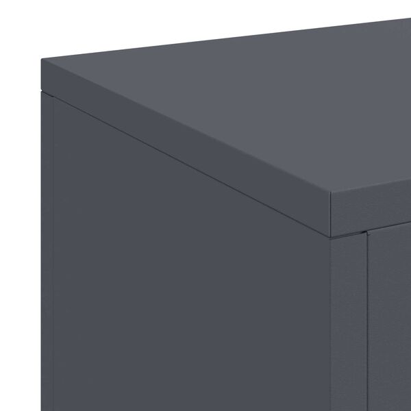 vidaXL Στήριξη φυτών 3 pcs Ανθρακί 24 x 24 x 75 εκ. Ατσάλι