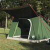 vidaXL Σκηνή Camping με στέγη Πράσινο 223 x 163 x 130 εκ ταφτάς