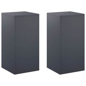 vidaXL &Beta;ά&sigma;&eta; &phi;&upsilon;&tau;ώ&nu; 2 pcs &Alpha;&nu;&theta;&rho;&alpha;&kappa;ί 30 x 30 x 60 cm &Gamma;&alpha;&lambda;&beta;&alpha;&nu;&iota;&sigma;&mu;έ&nu;&omicron;&sigmaf; &Chi;ά&lambda;&upsilon;&beta;&alpha;&sigmaf;