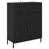 vidaXL Highboard &mu;&epsilon; &sigma;&upsilon;&rho;&tau;ά&rho;&iota; 2 pcs &Mu;&alpha;ύ&rho;&eta; &Omicron;&xi;&upsilon;ά &Epsilon;&pi;&epsilon;&xi;&epsilon;&rho;&gamma;&alpha;&sigma;&mu;έ&nu;&omicron; &xi;ύ&lambda;&omicron;