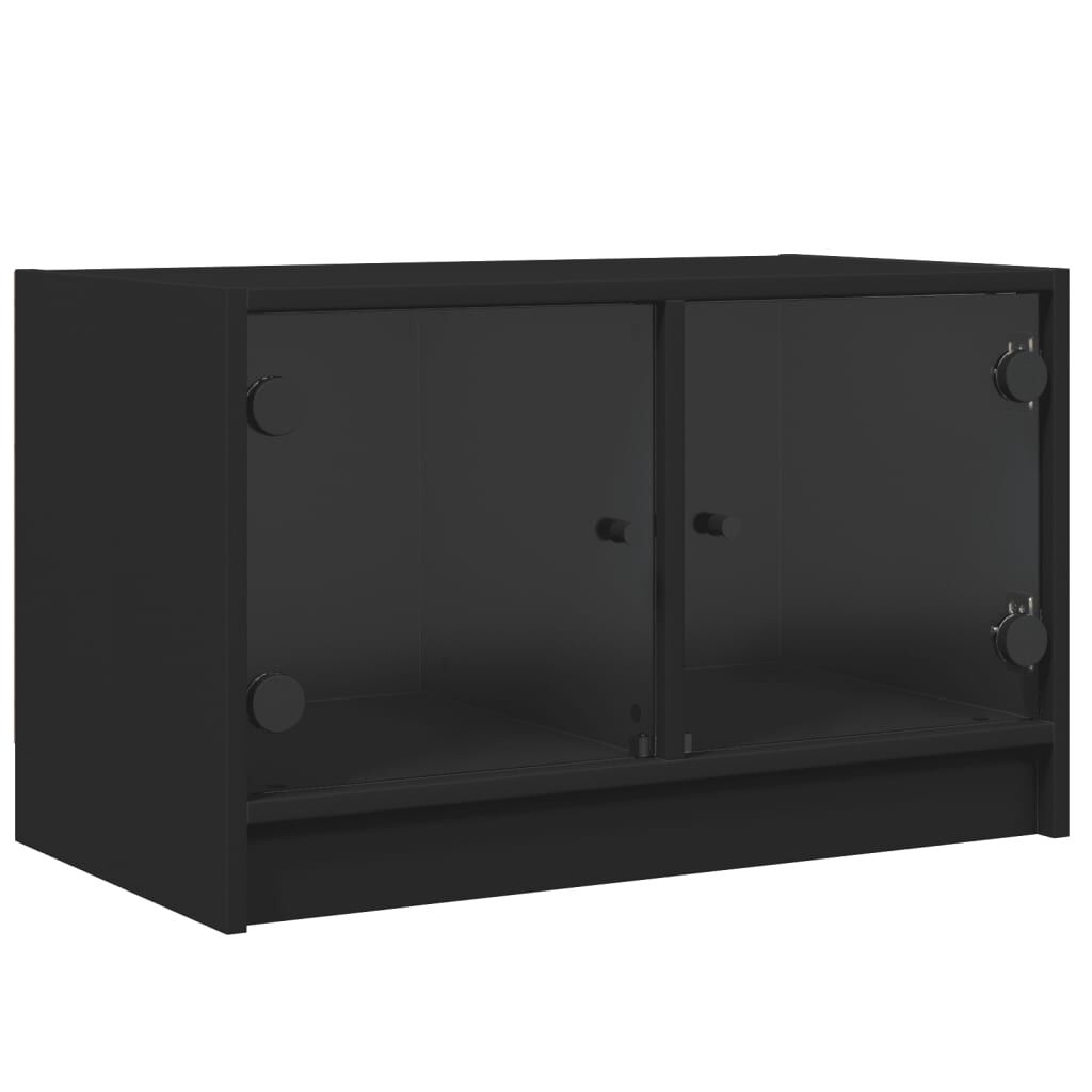vidaXL Έπιπλο Τηλεόρασης Λευκό 68x37x42 εκ. με Γυάλινες Πόρτες