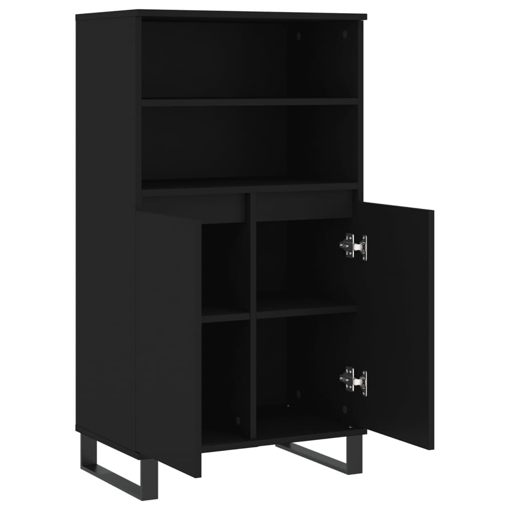 vidaXL Ντουλάπι Μαύρο 60 x 36 x 110 εκ. από Επεξεργασμένο Ξύλο