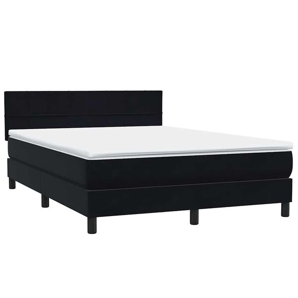 vidaXL &Kappa;&rho;&epsilon;&beta;ά&tau;&iota; Boxspring &mu;&epsilon; &Sigma;&tau;&rho;ώ&mu;&alpha; &Mu;&alpha;ύ&rho;&omicron; 1140x210 &epsilon;&kappa;. &Beta;&epsilon;&lambda;&omicron;ύ&delta;&iota;&nu;&omicron;