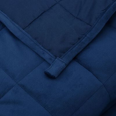 vidaXL Κουβέρτα Βαρύτητας Μπλε 200 x 220 εκ. 13 κ. Υφασμάτινη