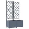 vidaXL &Gamma;&lambda;ά&sigma;&tau;&rho;&alpha; &Kappa;ή&pi;&omicron;&upsilon; 2 &tau;&mu;&chi;. &Alpha;&nu;&omicron;&iota;&chi;&tau;ό &Gamma;&kappa;&rho;&iota; 80 x 40 x 143 &epsilon;&kappa;. PP