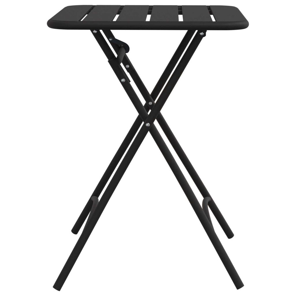 vidaXL Πτυσσόμενο Τραπέζι Κήπου - Ανθρακί - 55x55x73 εκ. - Ατσάλι