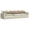 vidaXL Μαξιλάρι Καναπέ 2 pcs Taupe 200 x 40 εκ. ύφασμα