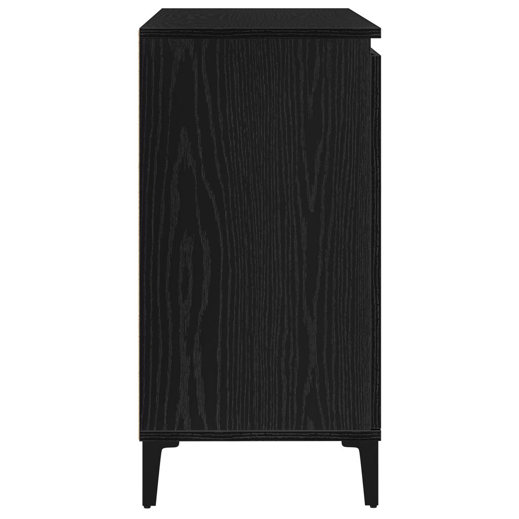 vidaXL Πλαϊνό γραφείο σε Μαύρο Δρυς 104x35x70 εκ. Φτιαγμένο από ξύλο