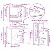 vidaXL Σετ Επίπλων Μπάνιου με πόρτα 3 pcs Παλαιό ξύλο 61 x 35 x 64 εκ.