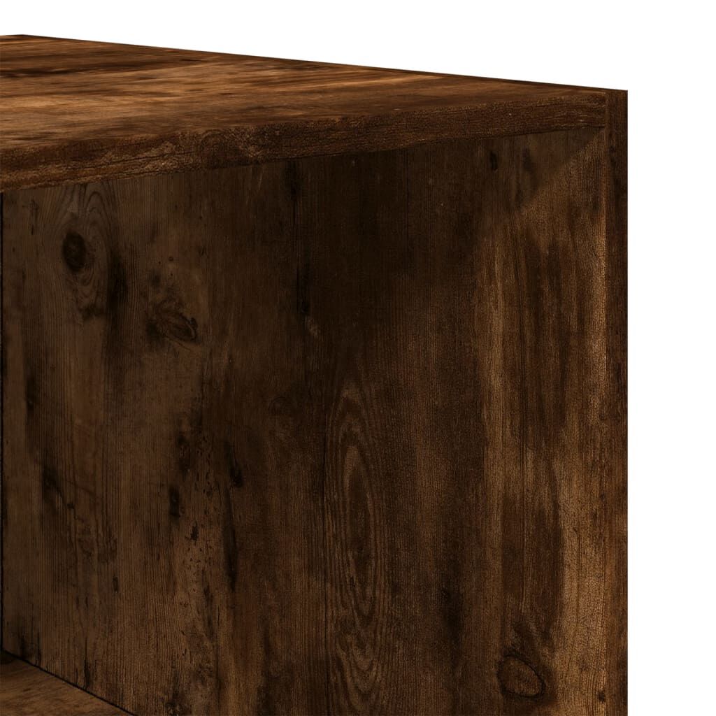 vidaXL Ντουλάπα Χρώμα Καπνιστή Δρυς 50 x 50 x 200 εκ. από Επεξ. Ξύλο
