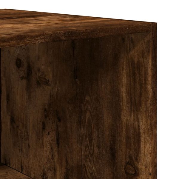 vidaXL Ντουλάπα Χρώμα Καπνιστή Δρυς 50 x 50 x 200 εκ. από Επεξ. Ξύλο