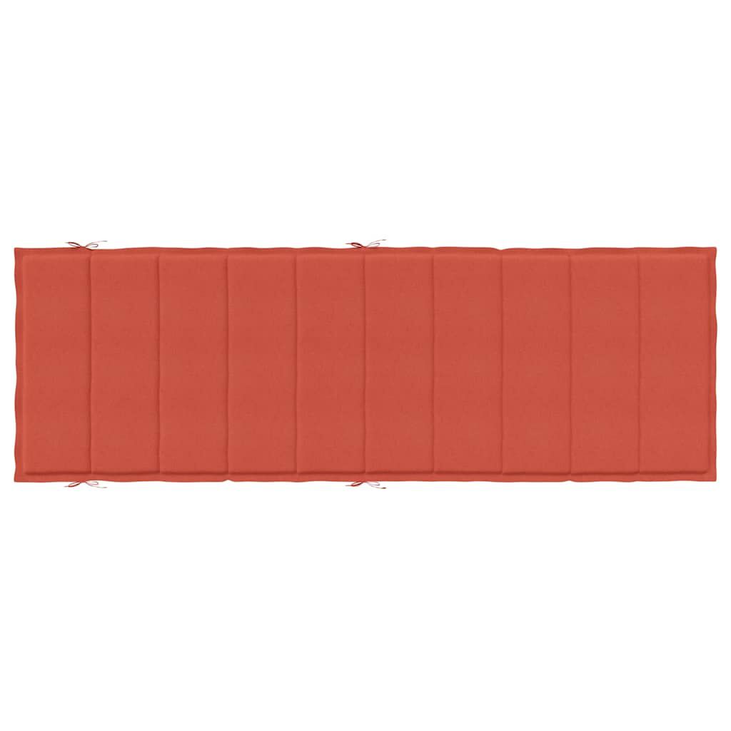 vidaXL Μαξιλάρι Ξαπλώστρας Κόκκινο 186x58x4 εκ. Ύφασμα