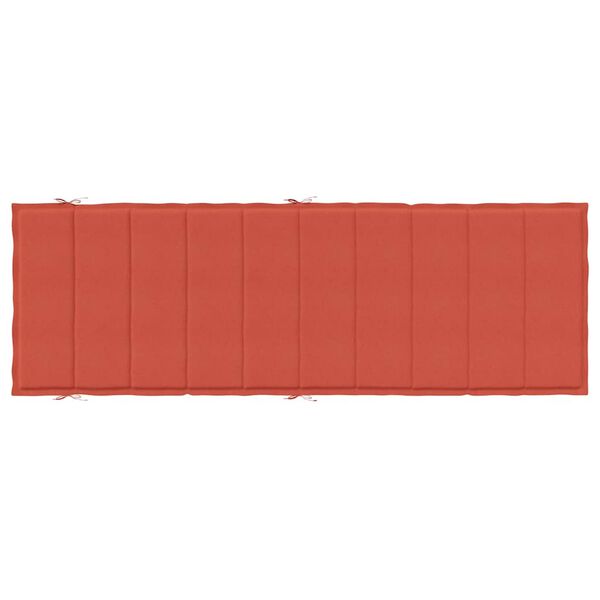 vidaXL Μαξιλάρι Ξαπλώστρας Κόκκινο 186x58x4 εκ. Ύφασμα