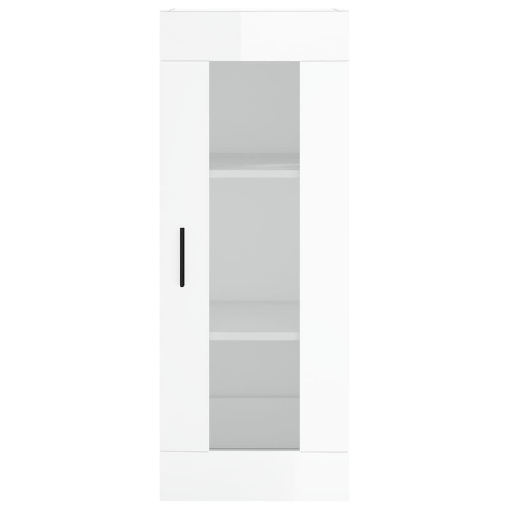 vidaXL Ντουλάπι Τοίχου Γυαλιστερό Λευκό 34,5 x 34 x 90 εκ.