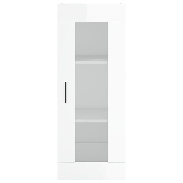 vidaXL Ντουλάπι Τοίχου Γυαλιστερό Λευκό 34,5 x 34 x 90 εκ.