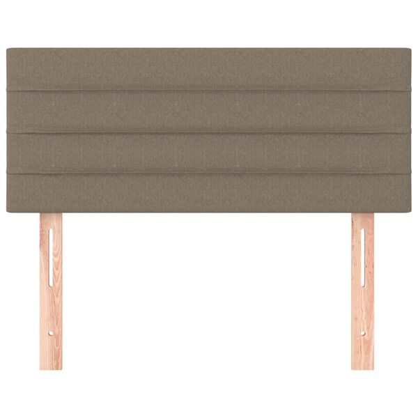 vidaXL Κεφαλάρι Κρεβατιού Taupe 100x5x78/88 εκ. Υφασμάτινο