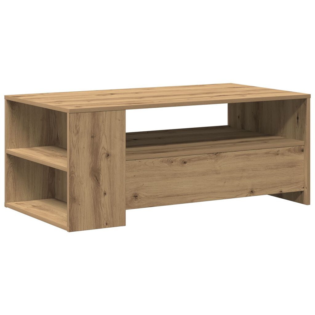 vidaXL Τραπέζι του καφέ - Δρυς Artisan - 102x55x43.5 εκ - Κατασκευασμένο από Επεξεργασμένο Ξύλο