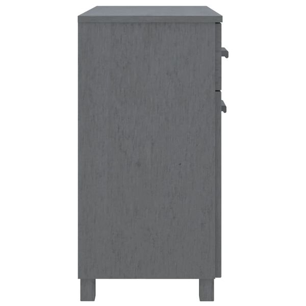 vidaXL Ντουλάπι Αποθήκευσης Σκούρο Γκρι 79x40x80 εκ. Μασίφ Ξύλο Πεύκου