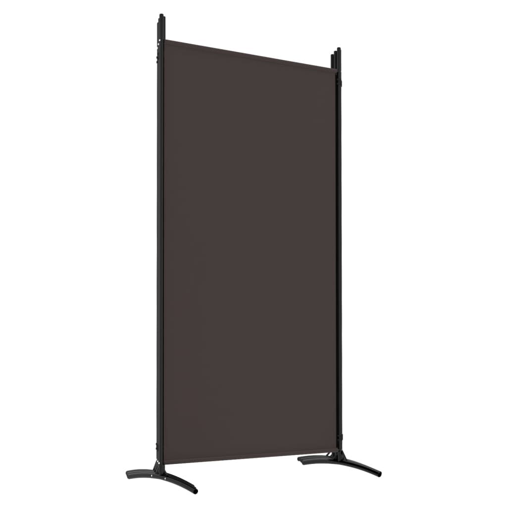 vidaXL Διαχωριστικό Δωματίου με 6 Πάνελ Καφέ 520x180 εκ. από Ύφασμα