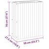 vidaXL Ζαρντινιέρα Κήπου 59 x 27,5 x 70 εκ. από Μασίφ Ξύλο Ακακίας