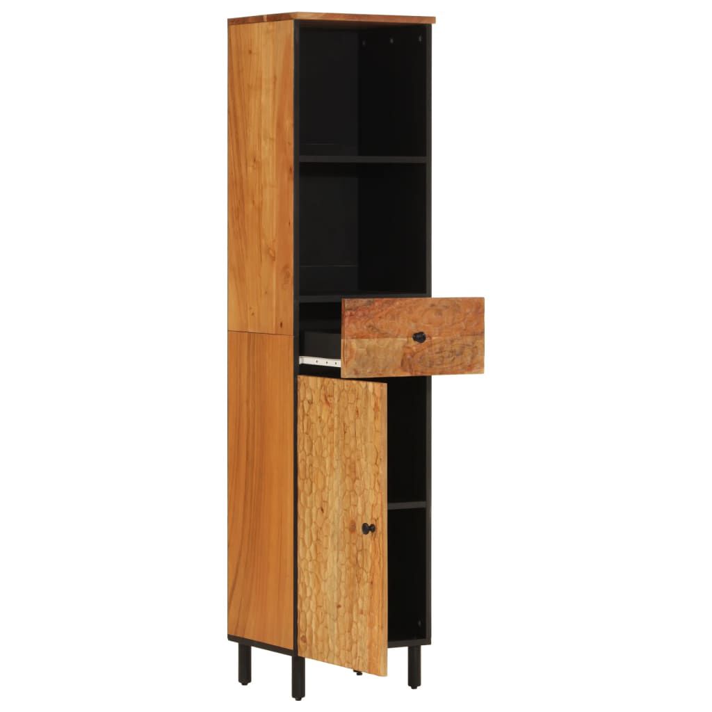 vidaXL Ντουλάπι Μπάνιου 38 x 33 x 160 εκ. από Μασίφ Ξύλο Ακακίας