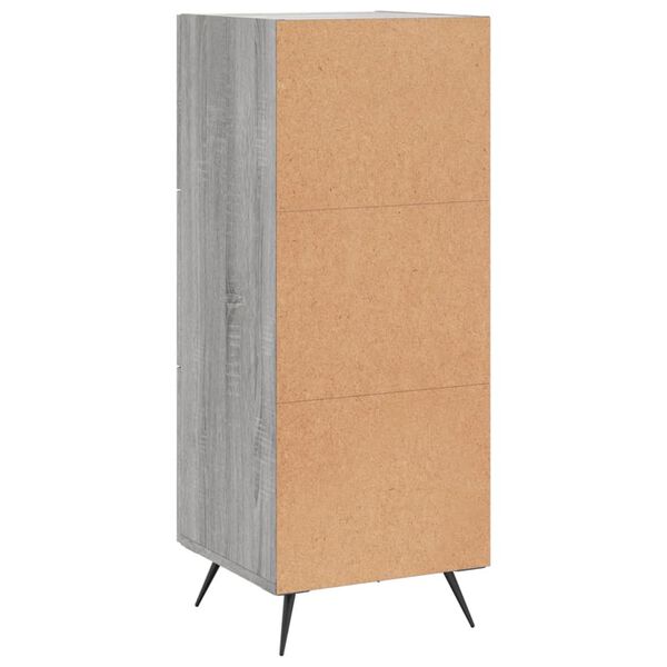 vidaXL Ντουλάπι Γκρι Sonoma 34,5x34x90 εκ. από Επεξεργασμένο Ξύλο