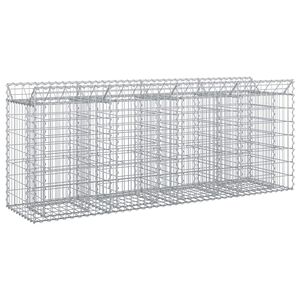 vidaXL &Alpha;&nu;&alpha;&sigma;&eta;&kappa;&omega;&mu;έ&nu;&omicron; &kappa;&rho;&epsilon;&beta;ά&tau;&iota; gabion 2 pcs &Alpha;&sigma;&eta;&mu;ί 200 x 50 x 80 &epsilon;&kappa;